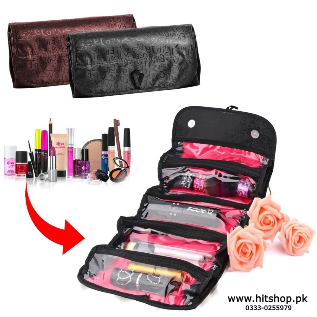 1 Roll N Go Makeup Cosmetic Bag in Pakistan